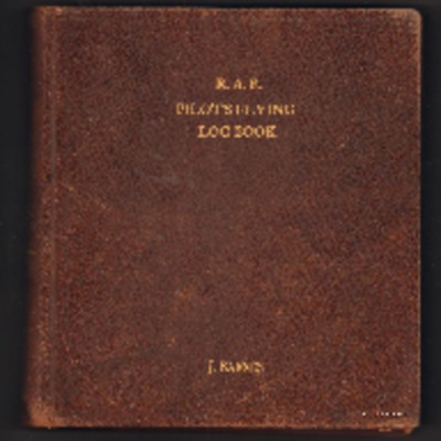 J Barnes’ pilots flying log book. One